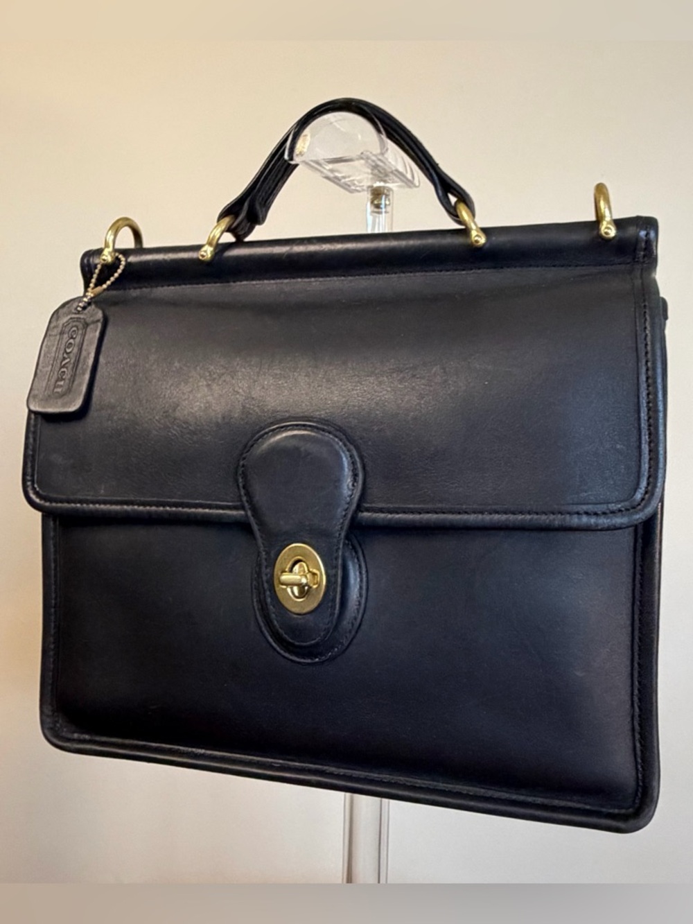 Vintage COACH Willis Top Handle Black Crossbody Costa Rica 9927 EUC - Picture 5 of 17